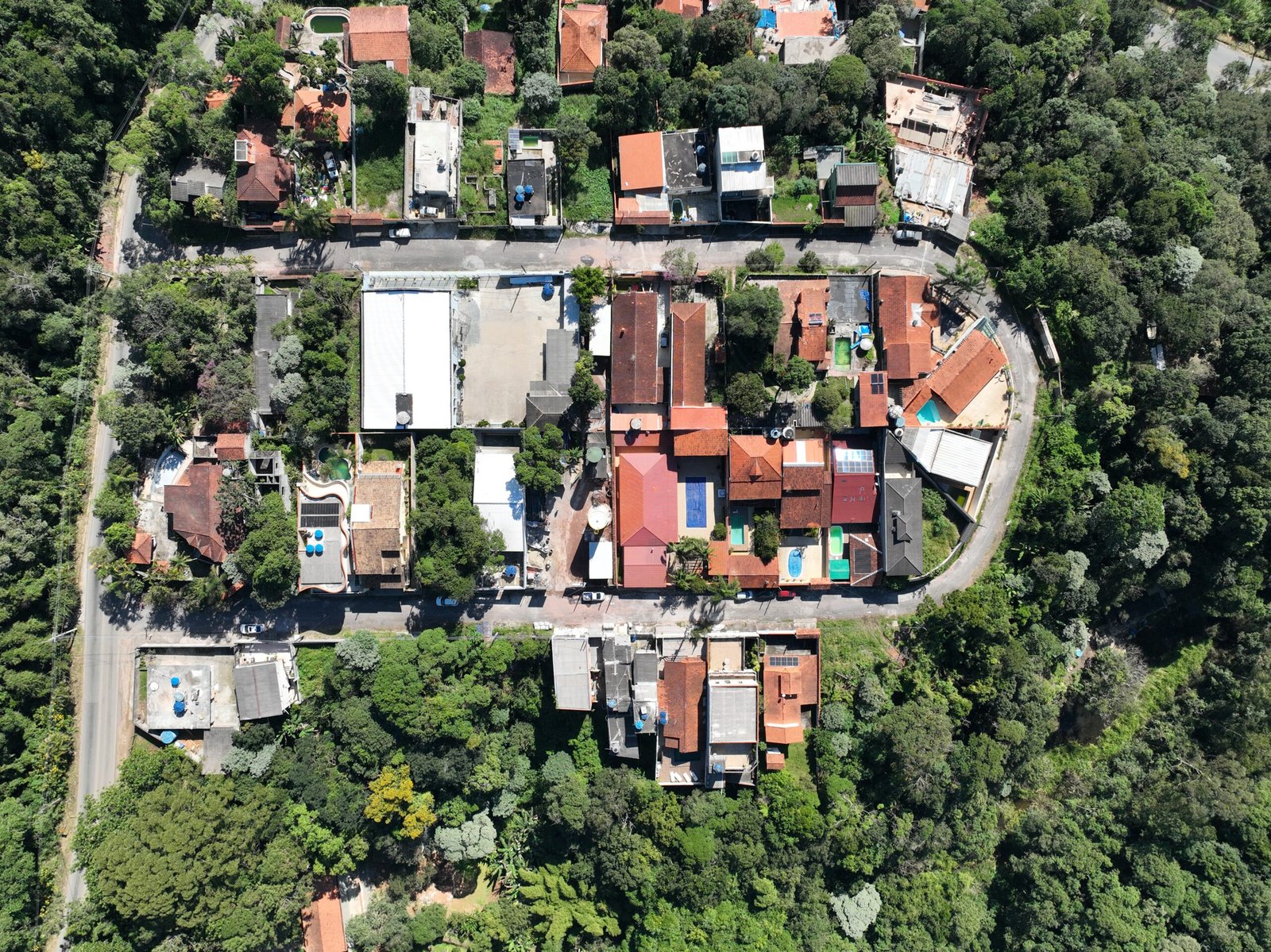 Registro aéreo de projeto realizado com drone