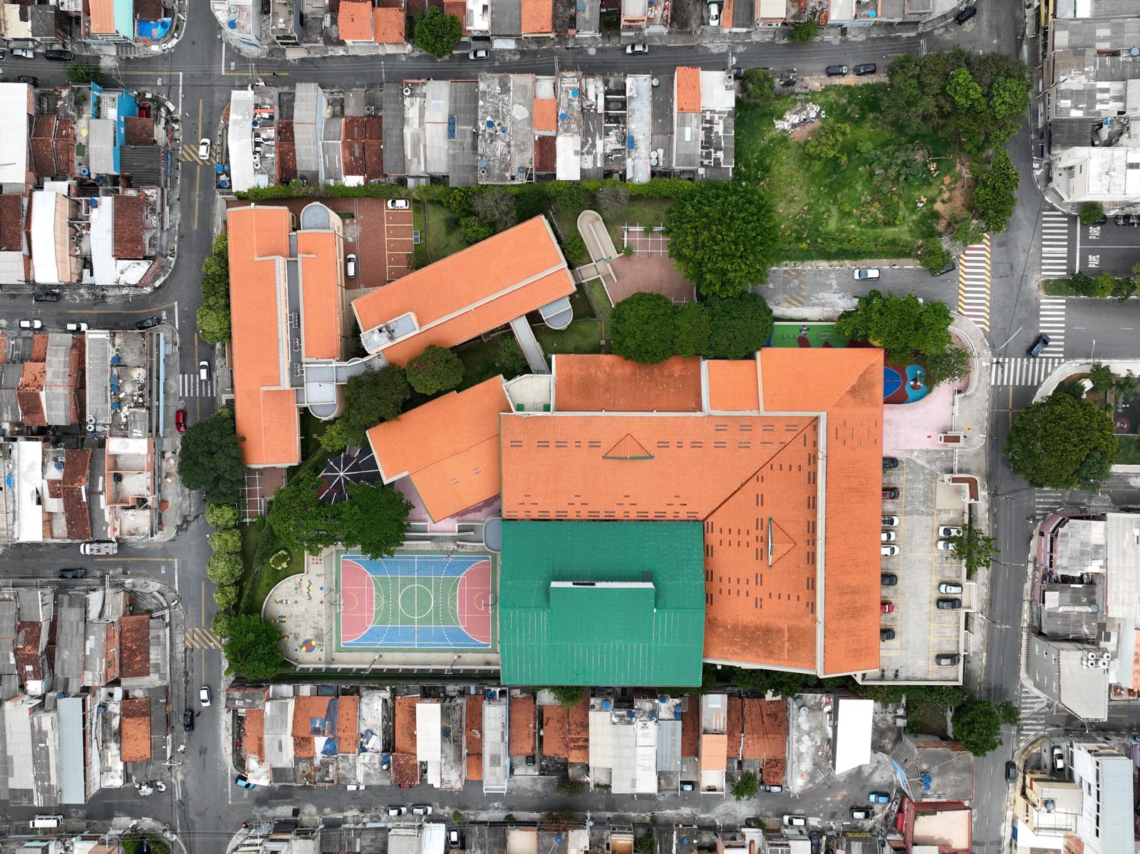 Vista aérea de projeto realizado pela Carrera Topografia